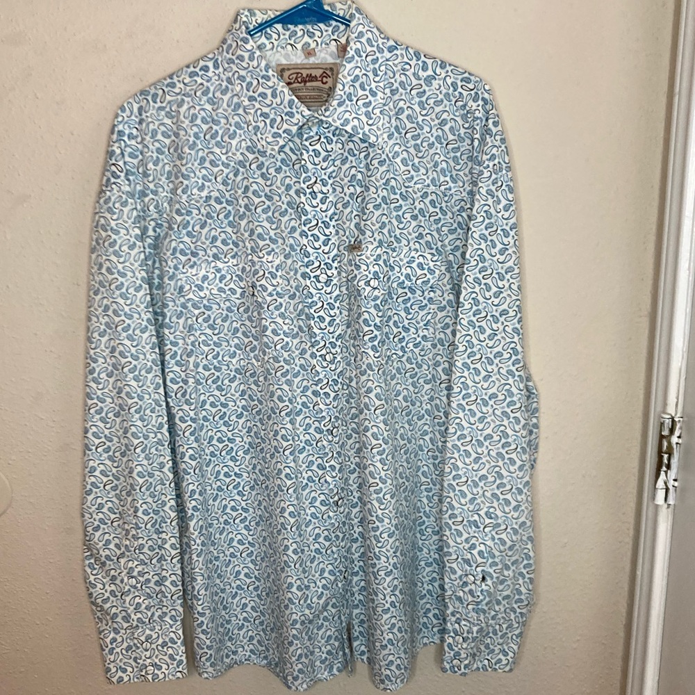RafterC Buttoned Down Paisley Long Sleeve